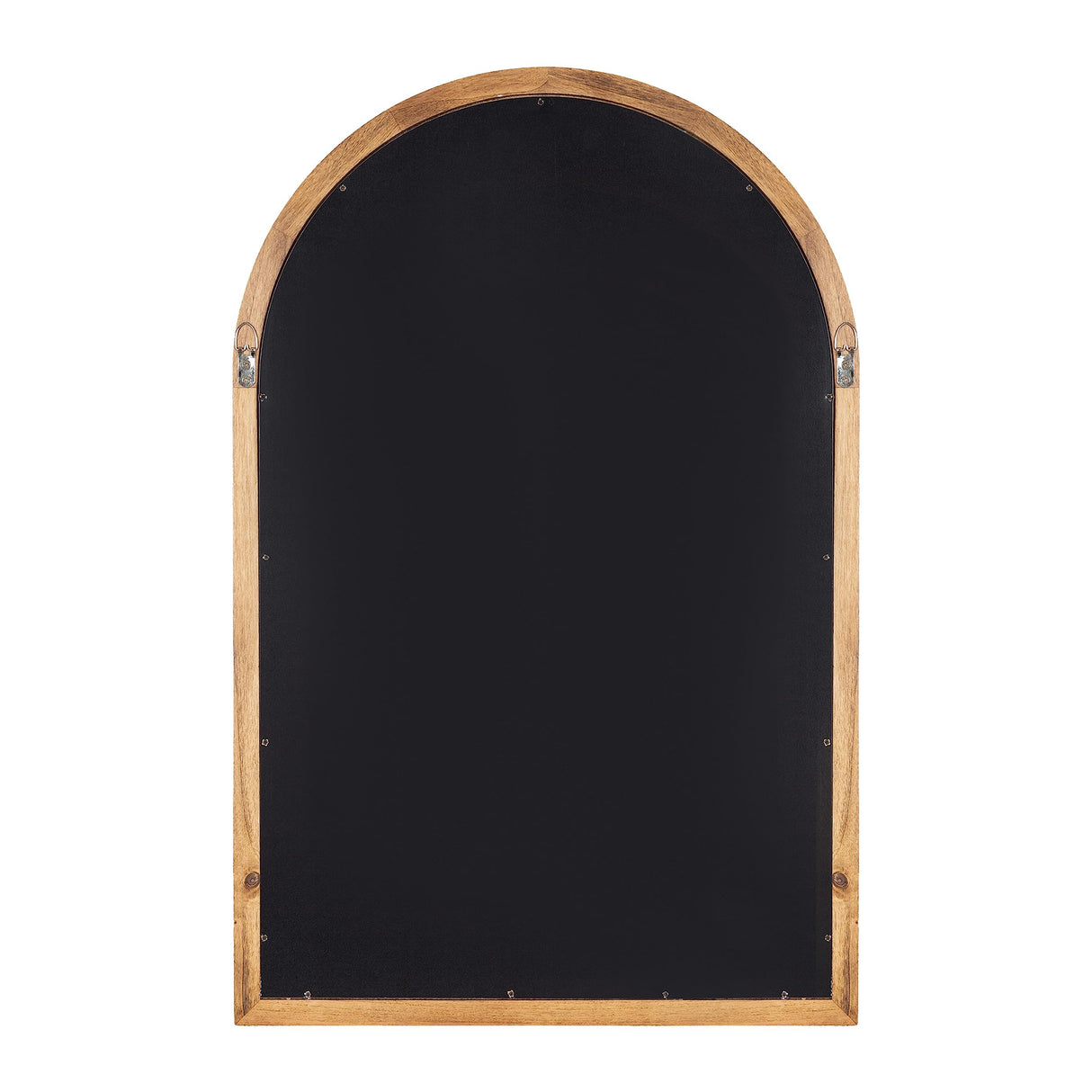 Kate and Laurel Hatherleigh Modern Transitional Arched Wooden Wall Mirror, 20 x 30, Rustic Brown, Decorative Wood Arch Mirror for Use in Bathroom, Entryway, or Bedroom Kate and Laurel