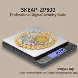 SKEAP Digital Jewelry Scale – 500g x 0.01g Precision Gold Scale for Jewelers & Collectors, Digital Pocket Scale with Backlit LCD, Tare Function– Ideal for Gemstones, Bullion & Coins. SKEAP