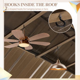 YOLENY 12' x 18' Gazebo, Galvanized Steel Double Roof Hardtop Gazebo with Aluminum Frame, Permanent Outdoor Metal Pavilion with Curtain and Netting for Patio, Lawn and Garden YOLENY