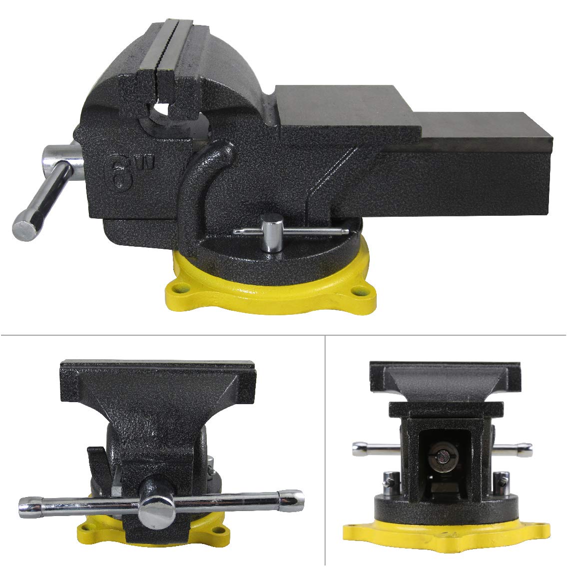 Olympia Tools 38-647 6in One-Hand Operation Quick Release Bench Vise - WoodArtSupply