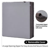 HAVARGO Recliner Cushions for Elderly, 20x20x4 Inch Thick Chair Cushion for Shorter Users Patent Design Soft Tufted Dual Layer Booster Seat Cushions for Seniors Recliner Risers Taupe 1P HAVARGO