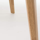 Christopher Knight Home Idalia 50" Rectangular Dining Set, 5-Pcs Set, Natural Oak / Light Beige Christopher Knight Home