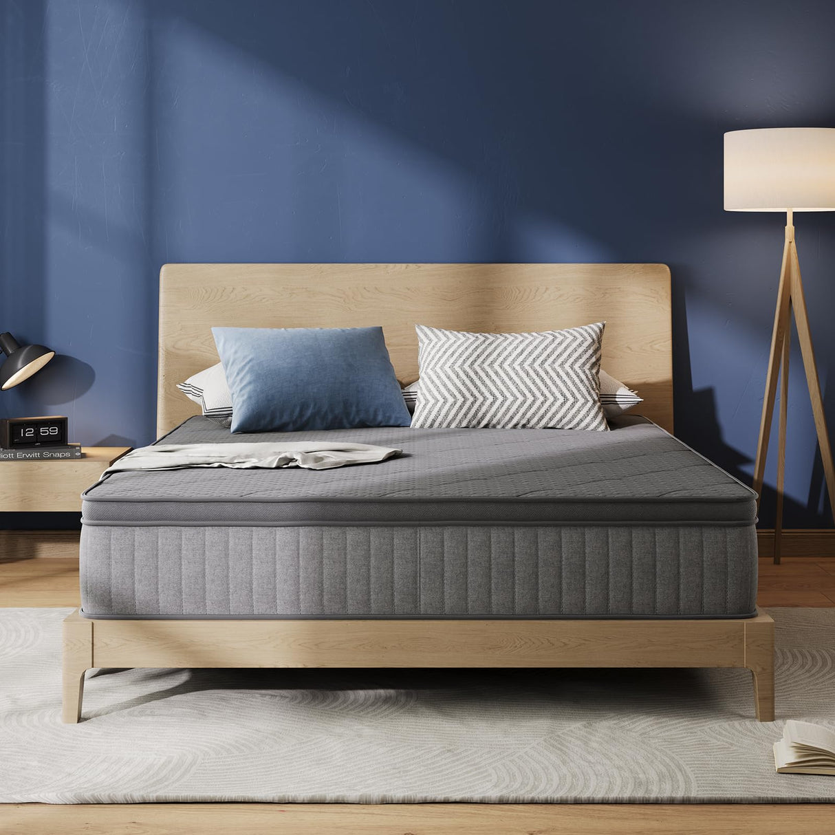 Avenco Full Size Mattress, 10 Inch Full Mattress in a Box, Medium Firm Hybrid Mattresses with Smarts™ Coil and Gel Memory Foam for Cool Night Sleep & Pressure Relief, CertiPUR-US Certified Avenco