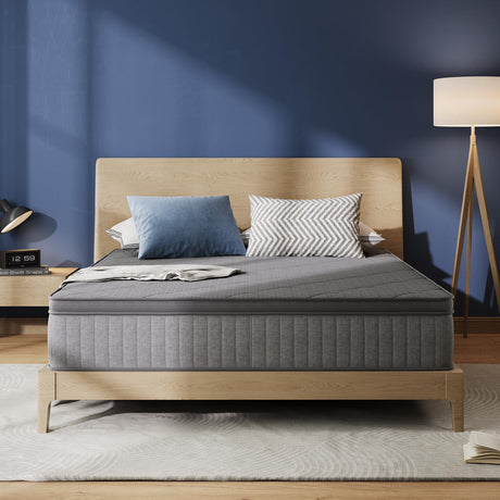 Avenco Full Size Mattress, 10 Inch Full Mattress in a Box, Medium Firm Hybrid Mattresses with Smarts™ Coil and Gel Memory Foam for Cool Night Sleep & Pressure Relief, CertiPUR-US Certified Avenco