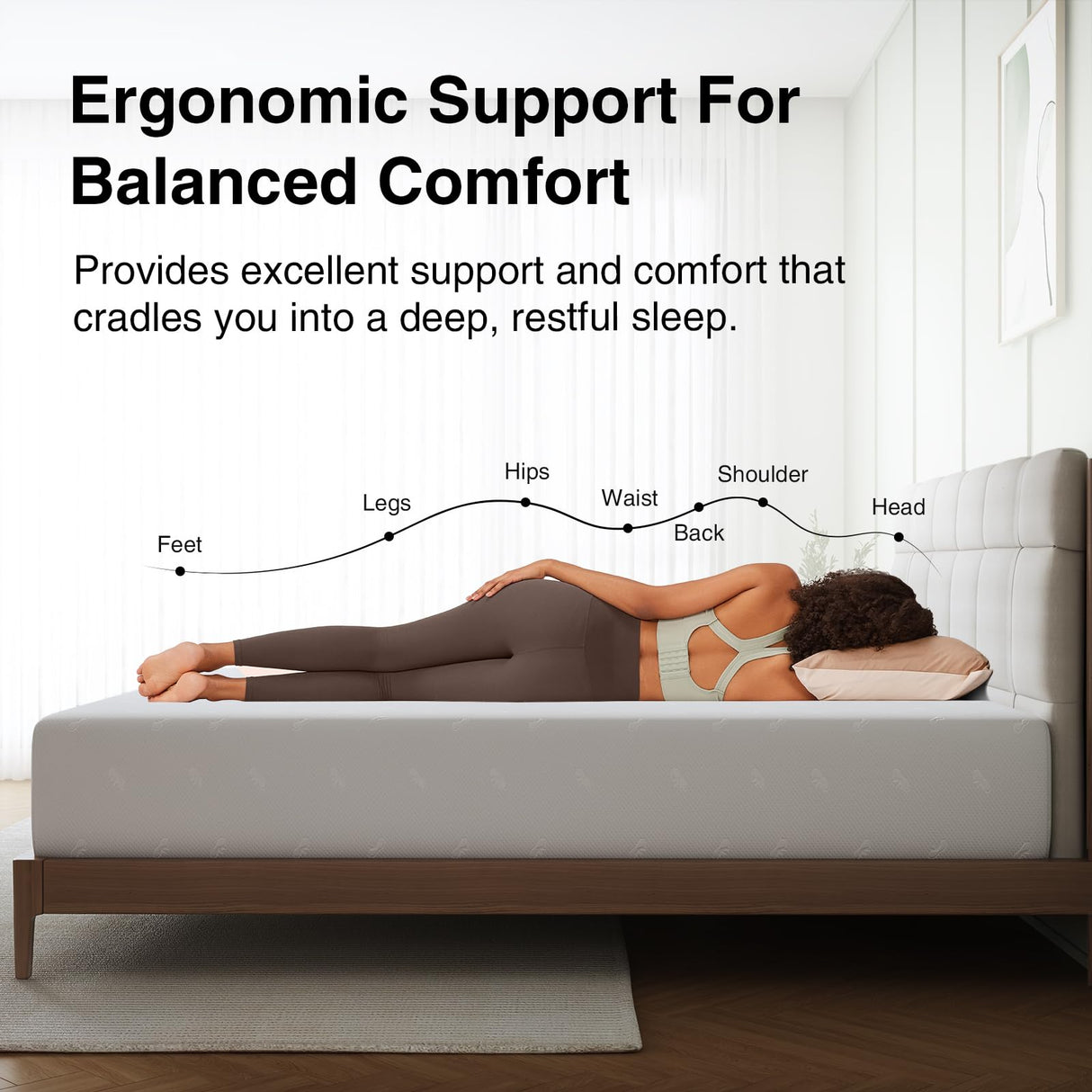 Novilla 12 Inch Mattress Queen Size, Queen Mattresses in a Box with Memory Comfort Foam & High-Density Support Foam for Refreshed Sleep & Pressure Relief with Edge Support Medium Firm Novilla
