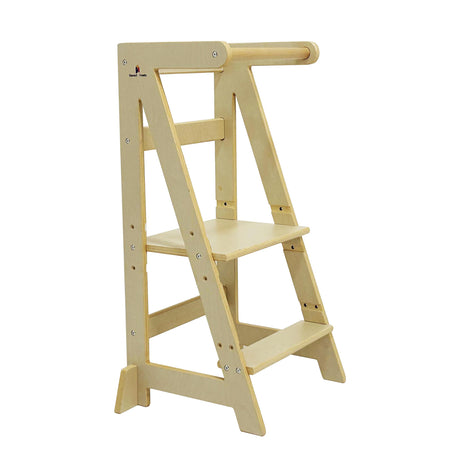 Damoch Family™ Wooden Kids Learning Tower, Adjustable Toddler Kitchen Step Stool, Montessori Kitchen Tower with Safety Rail Damoch Family