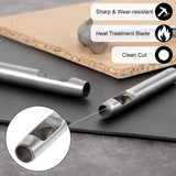 Leather Hole Punch Tool, 22pcs Circle Hole Punch Set - 0.5-12mm for Watch Bands, Belts, Canvas, Paper, Plastic, Leather Working DIVINA VITAE