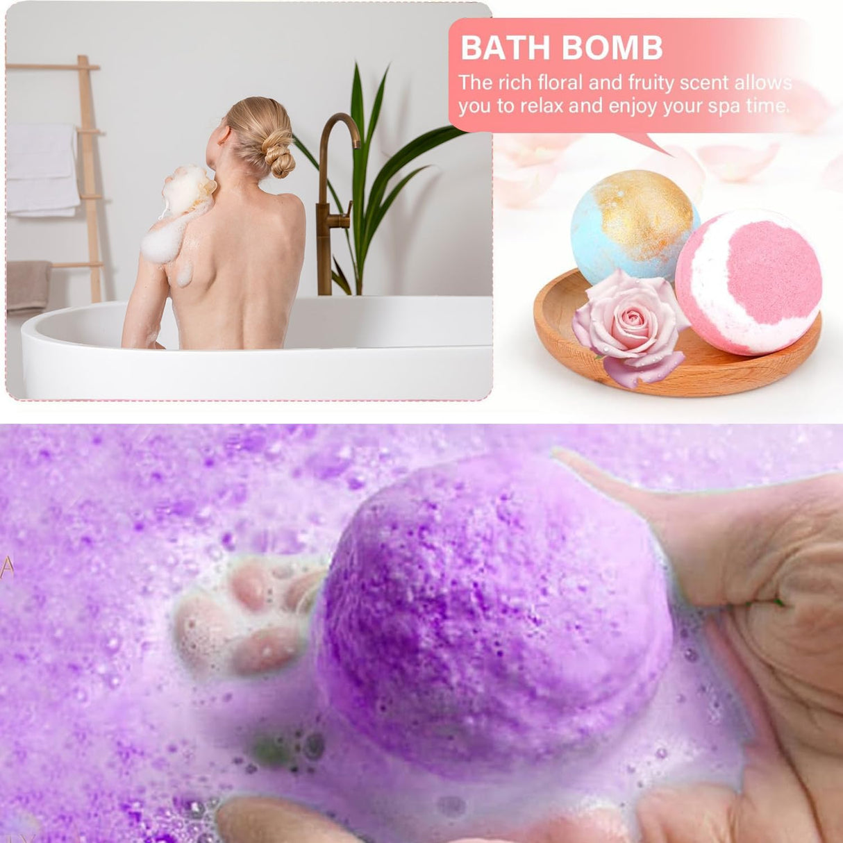 Worhepp Bath Bomb Making Kit- Make Your Own Spa Set, Shower Craft Kits with Bath Bomb Molds, Soap Making Kits, Beginner Bath Bomb Kit DIY Bath Bombs Kit for Making Supplies Gifts for Girls Women Worhepp