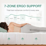 Novilla 14 Inch Queen Size Mattress in a Box with Advanced Cooling Gel Memory Foam Bed with Advanced Charcoal Support Medium-Firm Pressure Relief with Motion Reduction & Triple-Zone Support Novilla