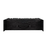 Walker Edison Contemporary Detailed 3-Door Sideboard, 55 Inch, Black Walker Edison