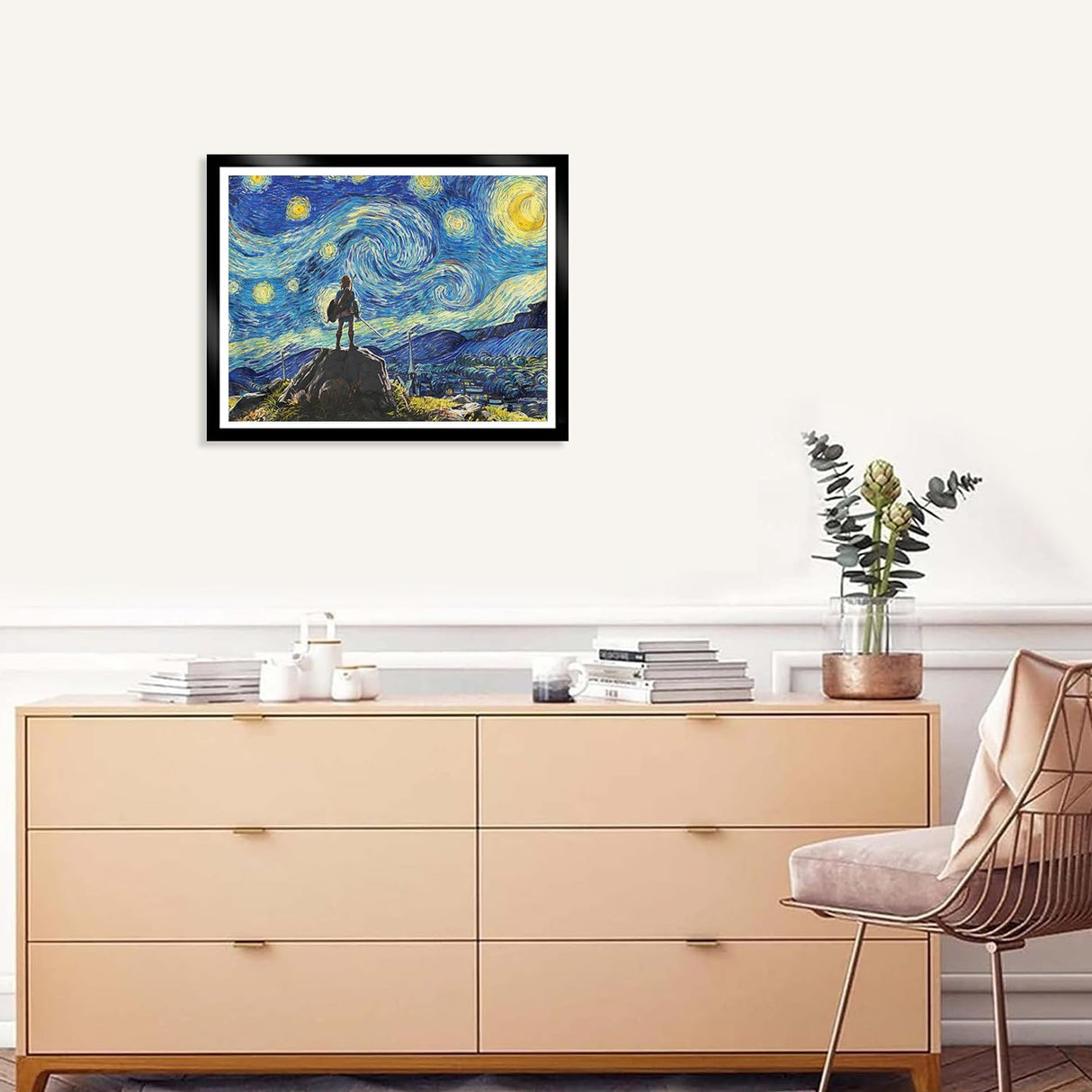 MBNTJHT DIY Anime Diamond Art Kits for Adults Beginners,Easy Starry Night Diamond Painting Kits for Adults,Cartoon Full Drill Gem Art Kits for Home Wall Decor 12X16 Inch. MBNTJHT