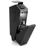ADIMO Handgun Safe, Sturdy Steel Keypad Hidden Gun Safe, Single Gun Safe for 3-Way Drop-Down Install, Light&Silent Mode Quick Access Gun Safe for Car Desk Bedside Use, Keep Kids from Firearms Key Lock ADIMO