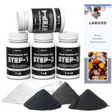 3LB Rock Tumbler Grit and Polish Refill Set, 4-Step Professional Polish Rock Tumbler Grit to Unlock Stunning Polished Stones. Ideal for National Geographic, KomeStone, and Other Polishers and Tumblers LARICEO