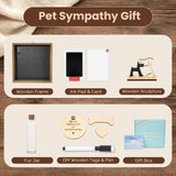 VavoPaw Pet Memorial Gifts for Dogs, 8.6'' Pet Memorial Shadow Box, Loss of Dog Sympathy Gift with Paw Print Kit, Fur Jar, Dog Passing Away Gifts for Tabletop Display & Wall VavoPaw