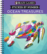 Brain Games - Sticker by Number: Ocean Treasures Publications International, Ltd.