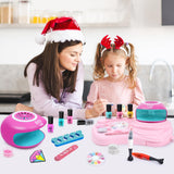 Combaybe Kids Nail Polish Set for Girls - Girls Toys 8-10 - Nail Art Kit for Kids Ages 7-12, Non toxic Nail Polish Kids Nail Kit Girl Stuff for Spa Manicures, Idea Birthday Gift for Girls 8 9 10 12 Combaybe
