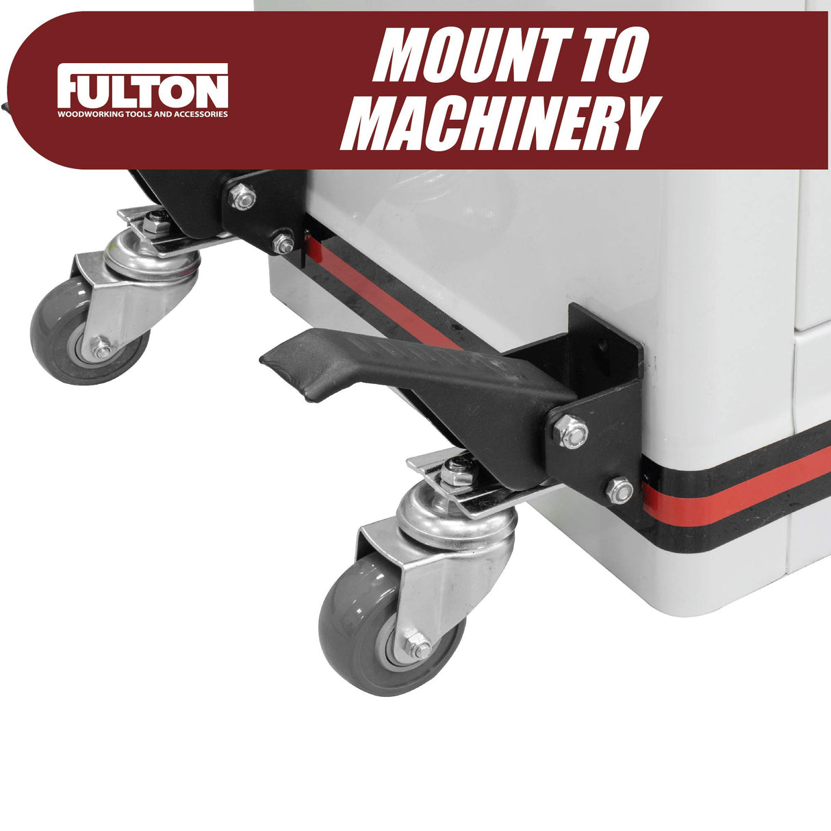 Workbench Caster kit 4 Heavy Duty Retractable Casters with Urethane Wheels Designed to Lift & Lower Workbenches Machinery & Tables 840 lb Total Weight Capacity Peachtree Woodworking Supply