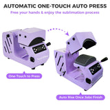 Generic VortriDino 2-in-1 Hat Heat Press Machine Automatic Hat Easy Heat Press Machine for Caps with 2pcs Interchangeable Platens (Kids&Adult) WoodArtSupply