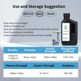 YOUSU 3D Printer Resin,Fast Curing 3D Printing Resin 1KG,Low Shrinkage High Precision Standard Photopolymer Resin for LCD DLP SLA 3D Printer (1000g, Gray) Yousu