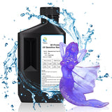 Yousu 3D Printer Resin UTH Nebula, Water Washable Resin Dual Color 3D Printer UV-Resin Rapid LCD UV-Curing Resin 405nm Photopolymer Resin for LCD 3D Printer 1000g, Purple Blue Color. Yousu