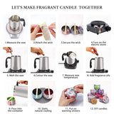 SAEUYVB Candle Making Kit with Wax Melter, Candle Making Kit for Adults, Candle Kit - DIY Starter Soy Candle Making Kit - Perfect as Home Decorations SAEUYVB