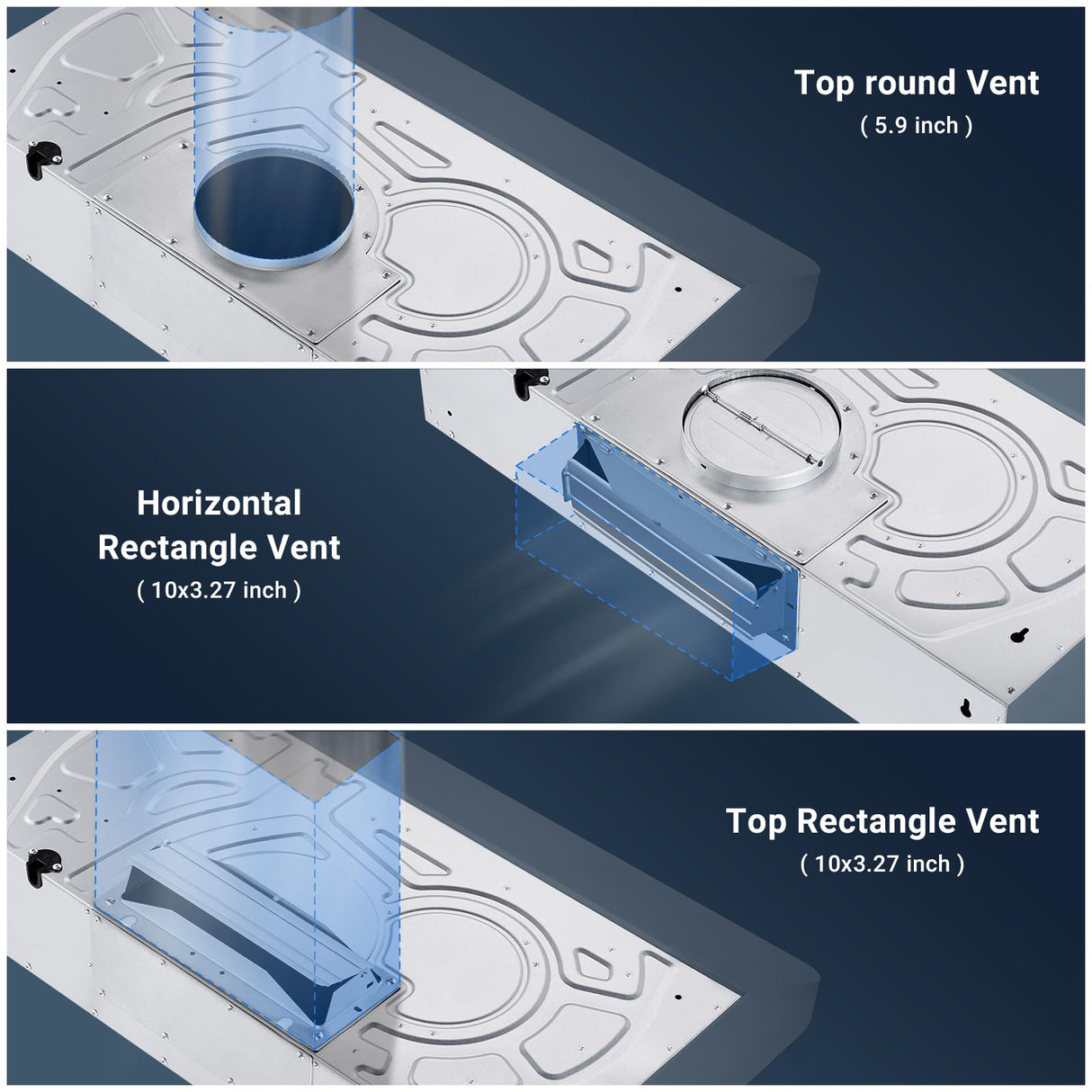 AMZCHEF Under Cabinet Range Hood 30 Inch, 700CFM Stainless Steel Kitchen Stove Vent Hood 3 Speed Exhaust Fan Touch/Remote/Gesture Control LED lights Time Setting Dishwasher-Safe Baffle Filters AMZCHEF