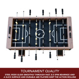 Hathaway Excalibur 54-in Competition Foosball Table, Arcade Table Soccer, Perfect for Family Game or Recreation Rooms, includes (2) 36-mm ABS Foosballs and Built in Ball Returns Hathaway