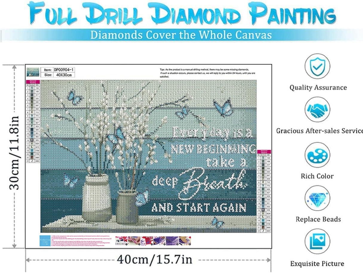 ARPADAMO Diamond Art Kits for Adults,5D Inspirational Diamond Painting DIY Flower Diamond Art Diamond Painting Kits for Adult,Round Full Drill Diamonds, Diamond Art Kits for Home Decor-12x16inch ARPADAMO