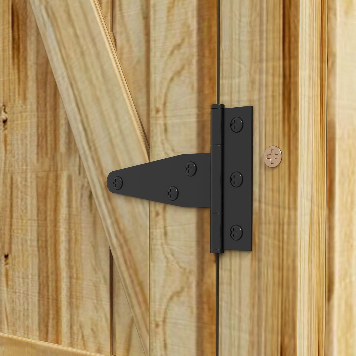 Outsunny Wooden Garden Shed, Outdoor Storage Cabinet with Waterproof Galvanized Metal Roof, Narrow Tool Shed with 3 Shelves and Lockable Door, Natural Outsunny