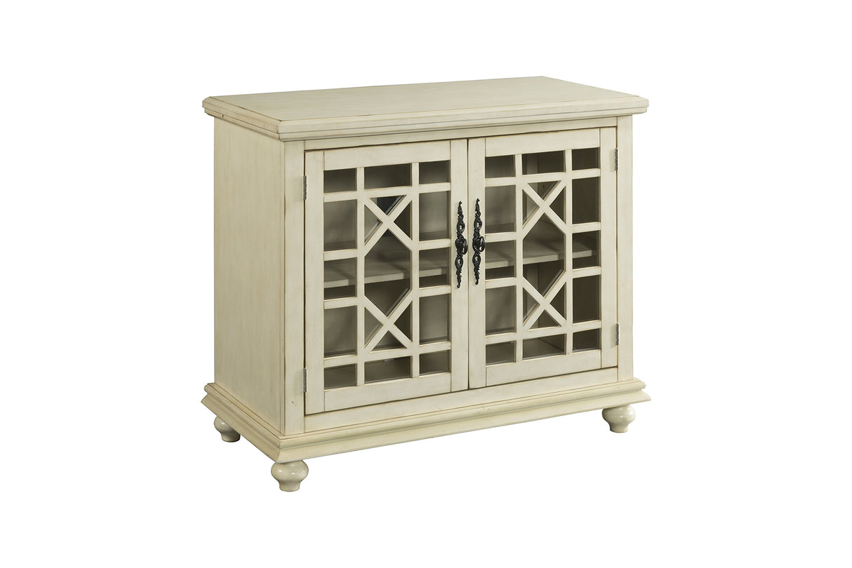 Martin Svensson Home Small Spaces 2-Door Accent Cabinet - TV Stand, 38" W x 32" H, Antique White Martin Svensson Home