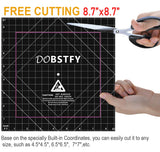 DOBSTFY 3D Printing Build Surface,with Premium Adhesive 3D Printer Heat Bed Platform Sticker Sheet,for Ender 3/Ender 3 Pro/Ender 3 V2 Neo/Ender 3 V3 KE/Ender 3 V3 SE/4Pack 8.7x8.7inch(220mmx220mm) DOBSTFY