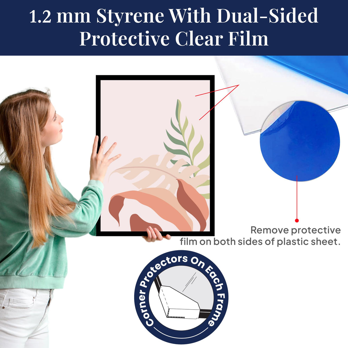 PictureFrameFactoryOutlet 20x27 Puzzle Frame - Showcase Your Artwork and Puzzles with Elegance and Security - 1.25" Black MDF Frame, Hanging Hardware, and Protective Plexi Glass Included PictureFrameFactoryOutlet