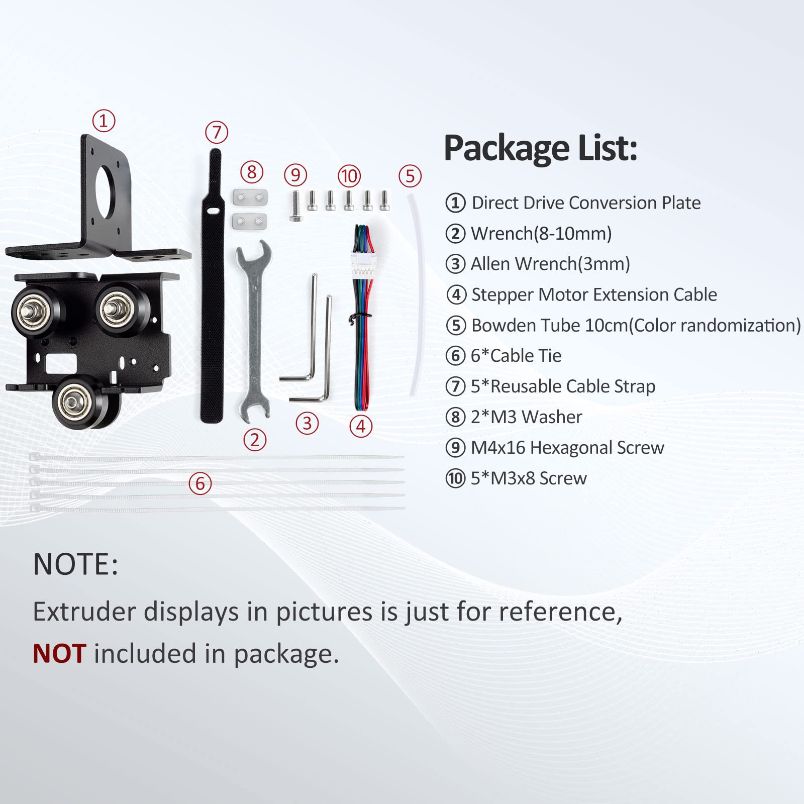 UniTak3D Ender 3 Direct Drive Upgrade Conversion Bracket for Ender 3 V2,Ender 3 Pro and Voxelab Aquila 3D Printer for B-MG&Dual Gear&Bowden Extruder(NOT for Neo Series,Extruder&Hotend NOT Inc - WoodArtSupply