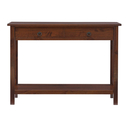 Linon Home Dcor Console Table, 42.01"w x 13.98"d x 30.71"h, Antique Tobacco - WoodArtSupply