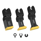 Trivd Frol 15PCS Titanium Oscillating Saw Blades Metal Cutting, Universal Multitool Blades for Metal Nails Hard Material and Wood Plastic, Multi Tool Blades Kits Fit Dewalt Bosch Milwaukee Ryobi Trivd Frol