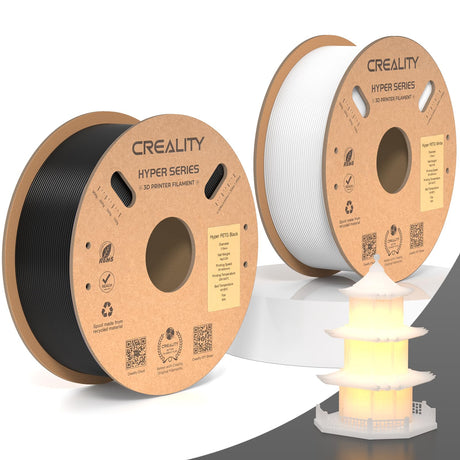 Creality Upgrade Hyper PETG Filament for K1 Max Christmas Decorations, 2024 Latest Batch, High Speed 30-600mm/s 3D Printer Filament PETG, No Stringing Good Layer Adhesion Fit Various 3D Printers Creality