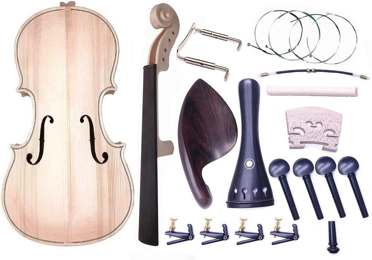 Jiayouy Violin Parts & Accessories 4/4 Violin DIY Kit for Students Beginners Music Lover Make Your Own Violin Jiayouy