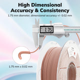 AMOLEN PLA Matte 3D Printer Filament, Terracotta PLA Filament 1.75mm with Smooth Matte Finish, 3D Printing Filament for Most FDM 3D Printers, Dimensional Accuracy +/- 0.02mm, 1kg Spool (2.2lbs) AMOLEN