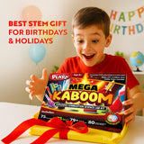 Playz Mega Kaboom! 150+ Explosive Science Experiments Kit for Kids Age 8-12 with 75 App & Video Guided Experiments - Chemistry Set STEM & Educational Toys & Gifts for Boys, Girls, Teenagers & Kids Playz
