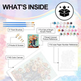 Yezavesu Cowboy Boots Paint by Numbers Kit for Adults Beginner, Flower Adult Paint by Number Kits on Canvas Without Frame, DIY Acrylic Painting by Numbers for Home Wall Decor Gift 16x20 Inch Yezavesu