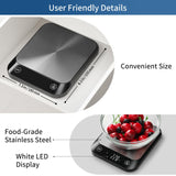 Vitafit 22lb Digital Food Kitchen Scale, High Accuracy Assured by Weighing Professional Factory Since 2001, Weight Loss, Baking and Cooking, LED Display, Batteries Included, Black Vitafit