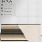 10 Pack Acoustic Panels,47.2x23.6x0.4 inch Acoustical Wall Panels,Large Soundproof Panels,Self-Adhesive Sound proof panels for walls,Acoustic Treatment for Recording Studio&Office Vertical,White EVENRISING