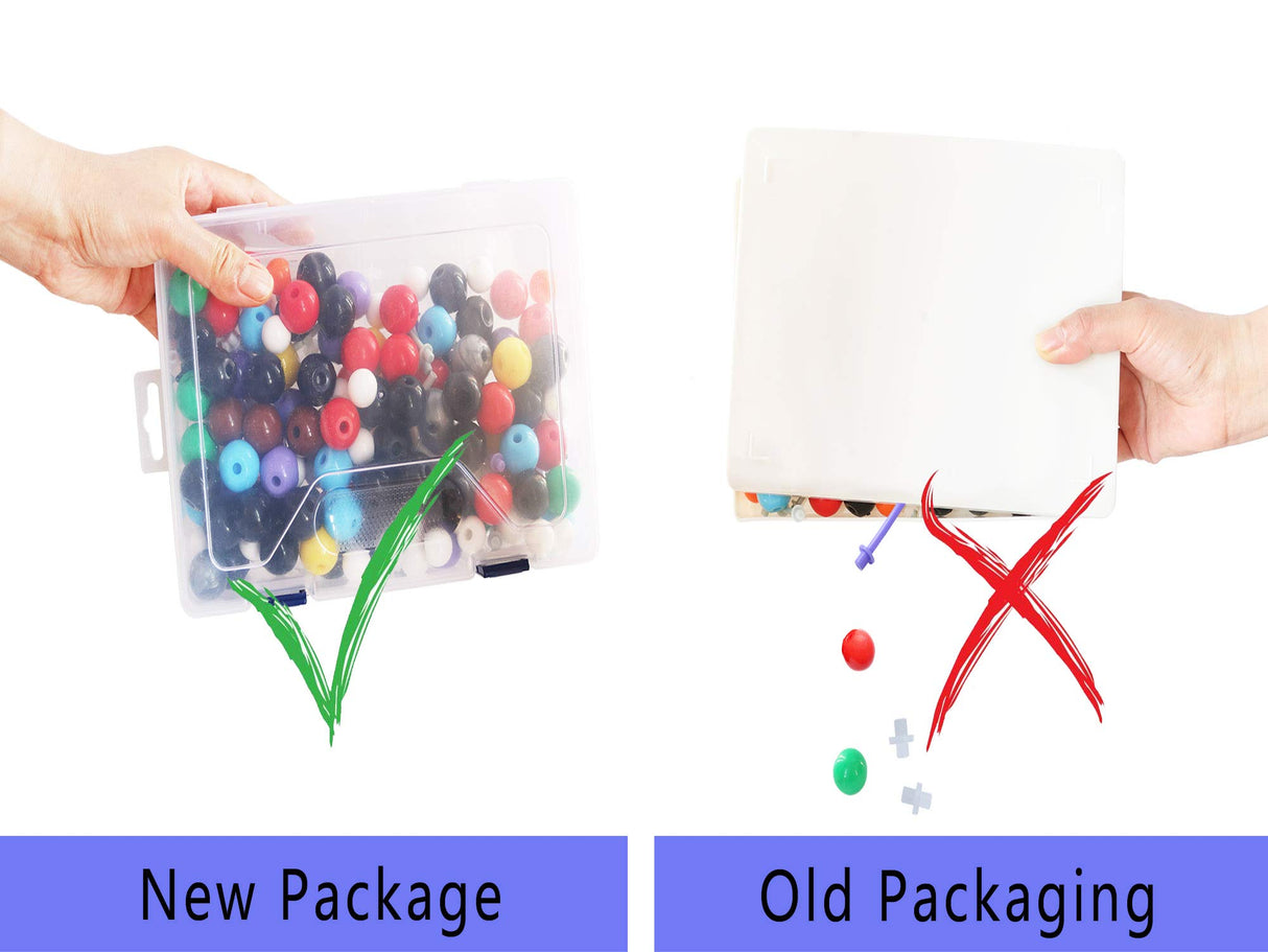 LINKTOR Chemistry Molecular Model Kit (444 Pieces), Student or Teacher Set for Organic and Inorganic Chemistry Learning, Motivate Enthusiasm for Learning and Raising Space Imagination, A Fullerene Set LINKTOR