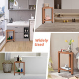 Corner Shower Stool for Shaving Legs, Teak Corner Shower Bench Stools for Inside Shower,Bathroom Shower Bench Seat Shower Foot Rest with Storage Shelf for Small Shower Spaces Samplife