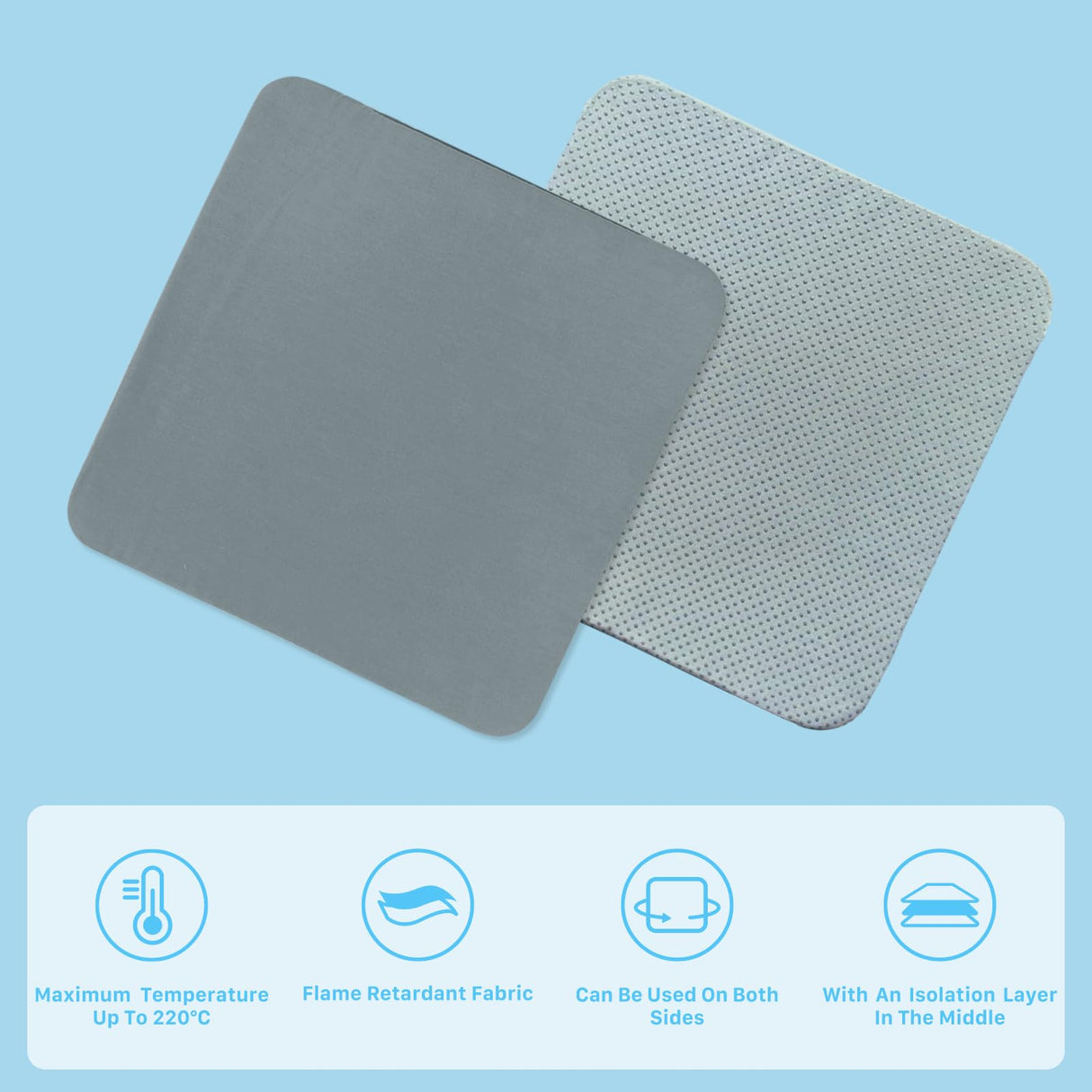 AST&T Heat Press Machine 12" x 10" Portable & Easy Heat Press for for T-Shirts, Pillows, Tote Bags & More White (Heat Press+Mat) AST&T