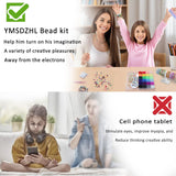 YMSDZHL 6000+PCS Clay Beads Bracelet Making Kit,24 Color DIY Flat Preppy Beads for Friendship Jewelry Making,Polymer Heishi Beads with Charms Gifts for Teen Girls Crafts for Ages 4-12 YMSDZHL