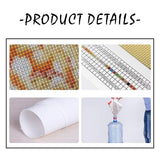 DIY 5D Diamond Painting, Diamond Embroidery Cross Stitch Kit Red Rose Flower 5D Diamond Rhinestone Painting Crystals Cross Stitch Picture Arts Home Decor (Red Rose, 30x40cm/11.8x15.8in) MVVMTOP