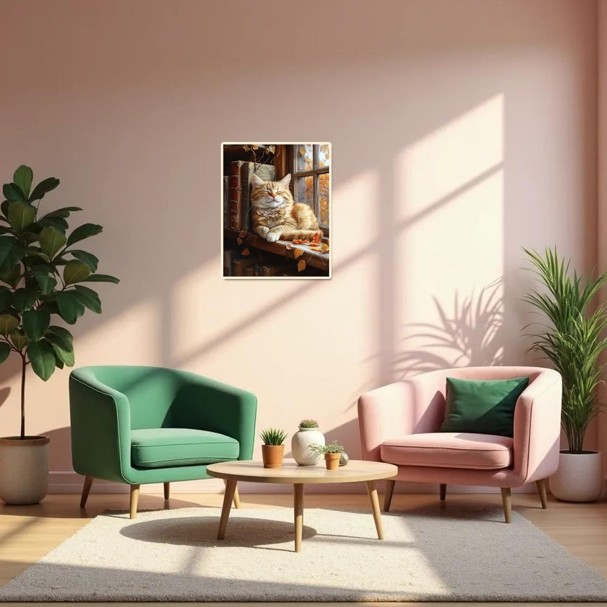 obterie Cat Paint by Numbers Kit for Adults Beginner Books Oil Painting Kit Adult Paint by Number Kits on Canvas DIY Painting for Beginners Art by Numbers for Gifts Home Wall Decor 16x20 Inch obterie