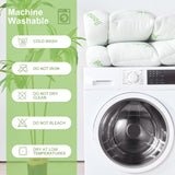SurChic Queen Size Mattress Topper Viscose Derived from Bamboo, Soft Thick Pillow Top Mattress Pad Cover for Back Pain, Cooling Mattress Protector with 8-21 Inch Deep Pocket, White SurChic
