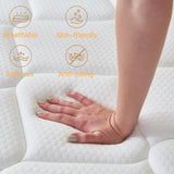Review Queen Mattress, 12 Inch Queen Size Mattress in a Box,Memory Foam Hybrid Mattress,with Individual Pocket Spring for Motion Isolation & Silent Sleep, Pressure Relief,Plush Firmness. review ㅤ